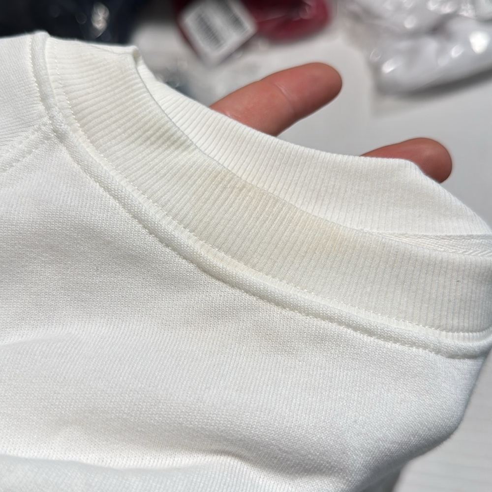 Madewell Puff-Sleeve Sweatshirt Tee in Winter White - Picture 8 of 8